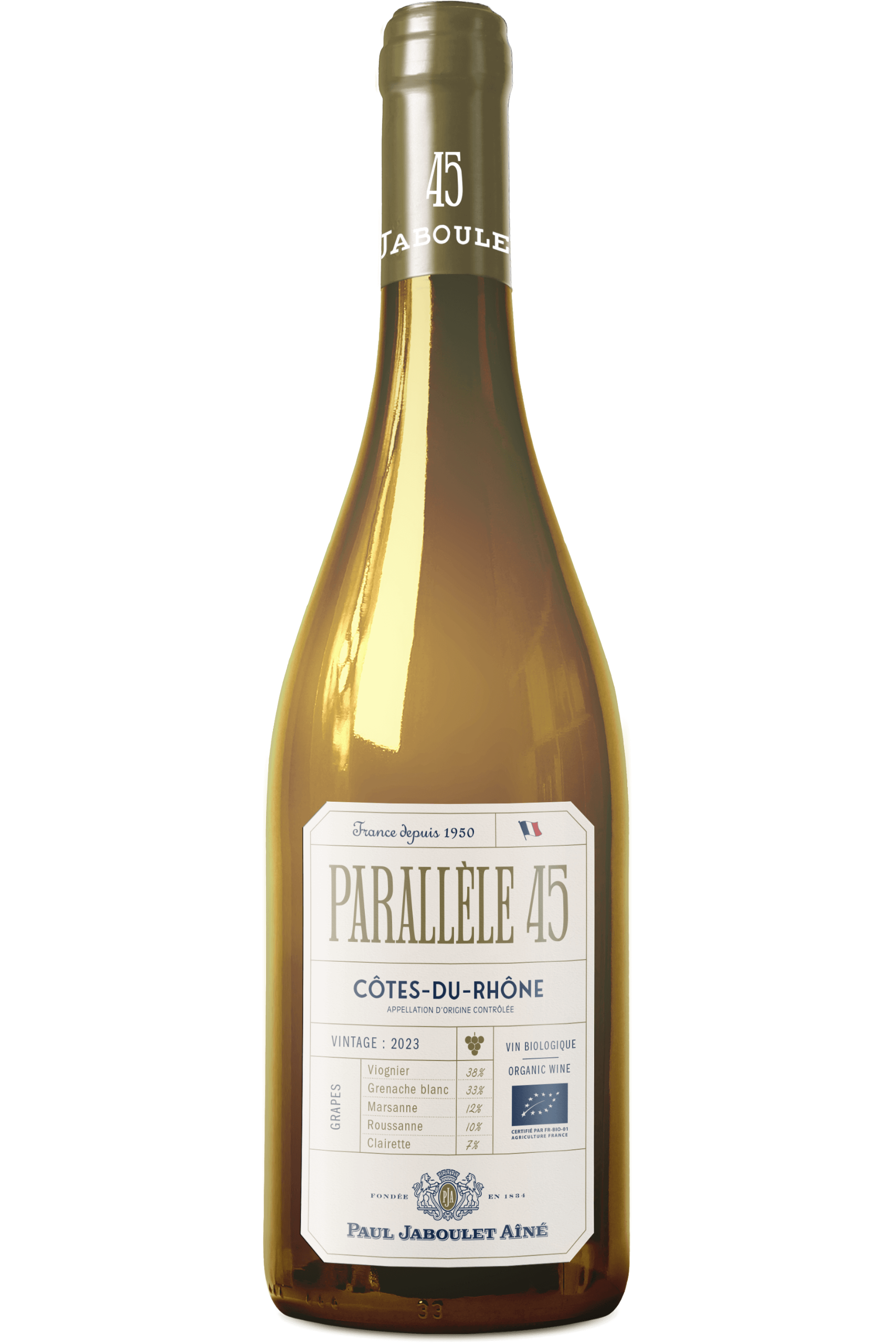 Domaines Paul Jaboulet Aîné - Parallèle 45 blanc 2025 - Côtes-du-Rhône