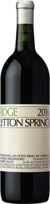 Ridge Vineyards - Lytton Springs 2019 - Dry Creek Valley