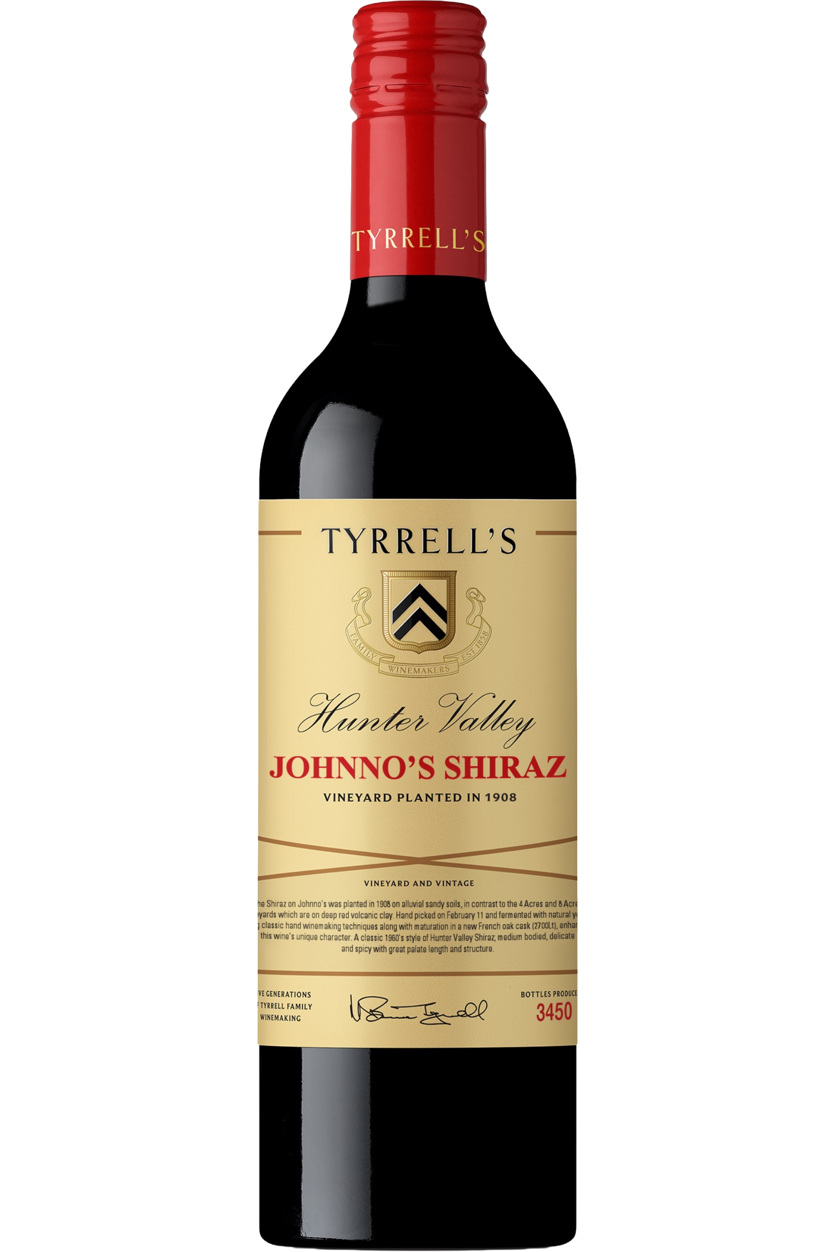 Tyrrell's Wines - Hunter Valley Johnnos Shiraz 2018